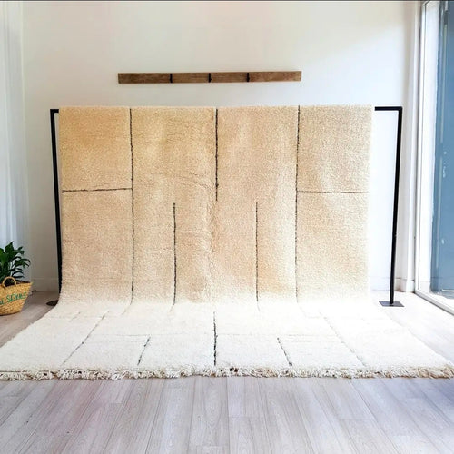 Alba White Berber Shag Rug