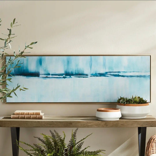 Cobalt Haze Hand-Embellished Giclée