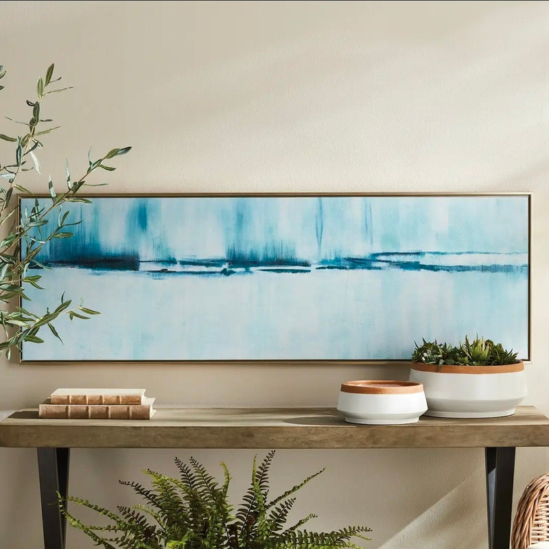 Cobalt Haze Hand-Embellished Giclée