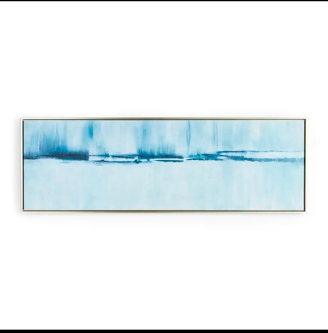 Cobalt Haze Hand-Embellished Giclée
