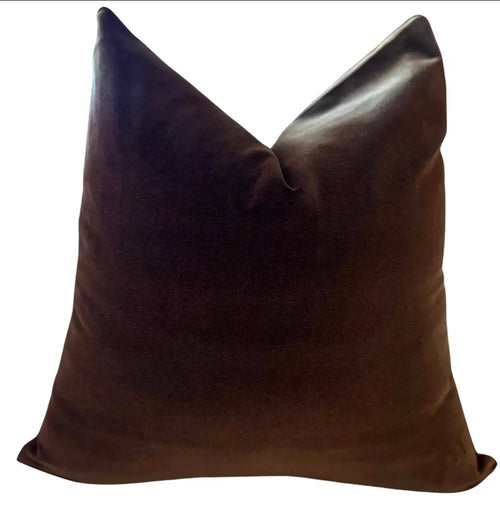 Coco Velvet Pillow — Espresso