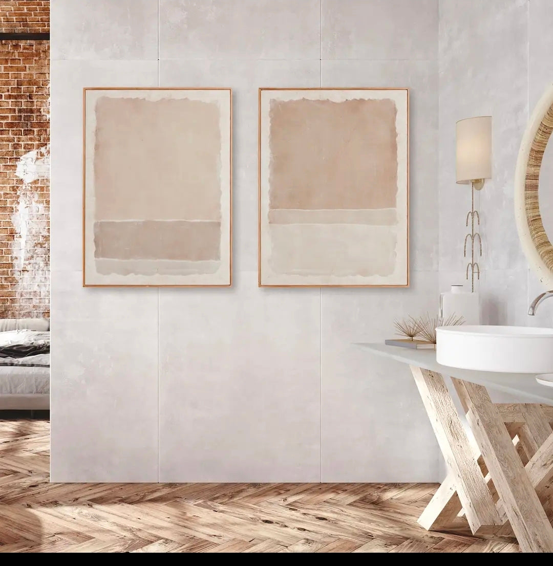 Composition in Taupe Giclée Set