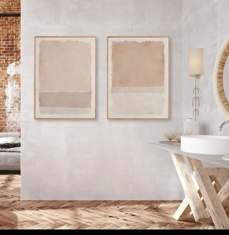 Composition in Taupe Giclée Set