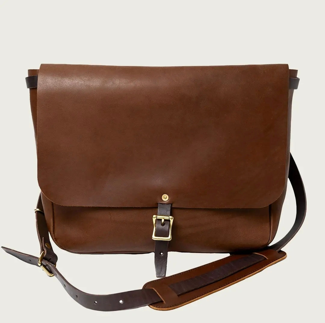 Porter Leather Messenger — Chocolate