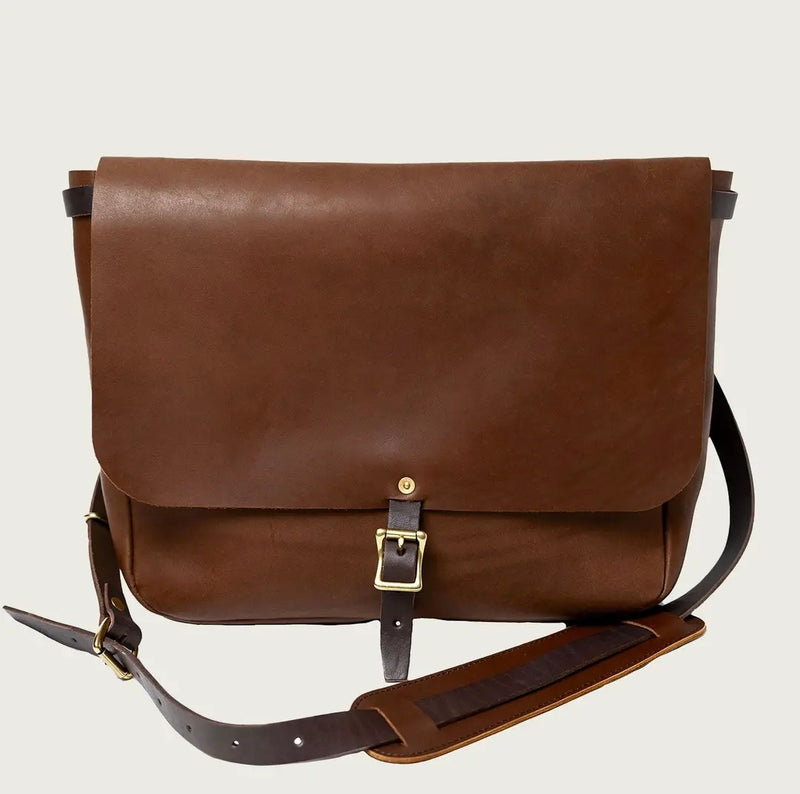 Porter Leather Messenger — Chocolate