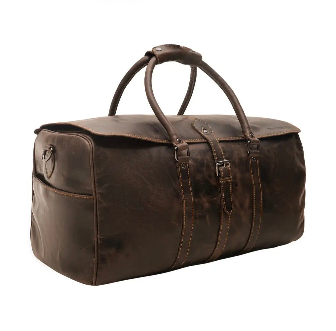 Miami Leather Weekender — Chestnut