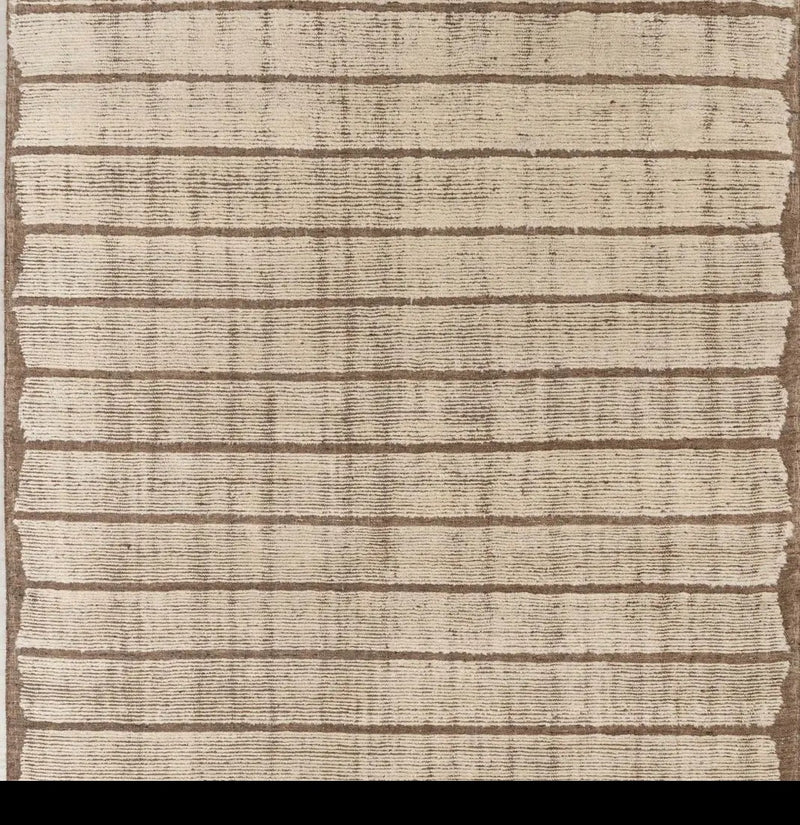 Nomad Ivory & Brown Beni Ourain Rug
