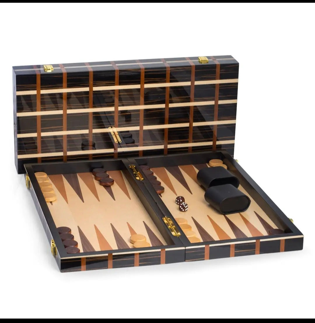 Obsidian Backgammon Set