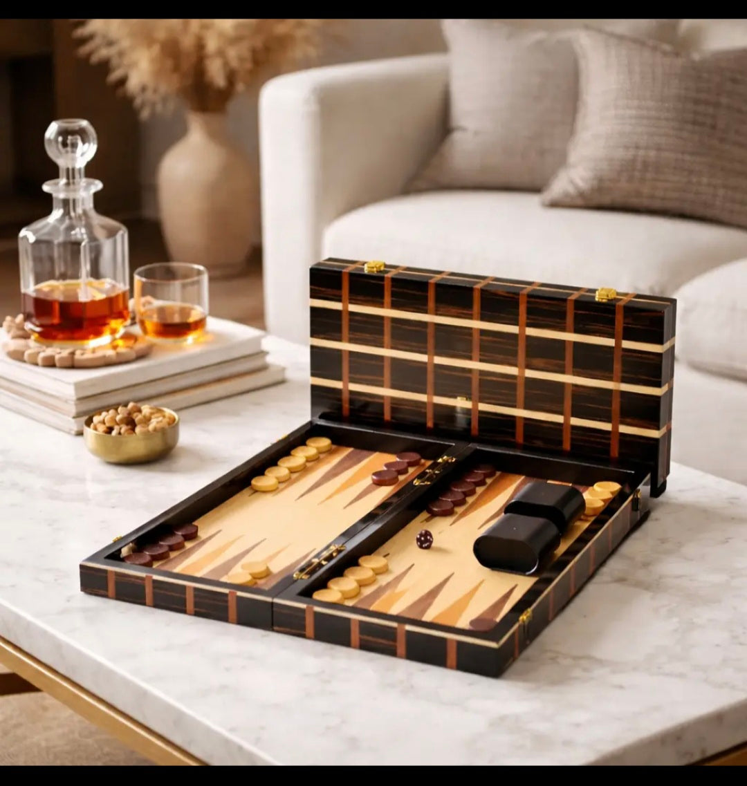 Obsidian Backgammon Set