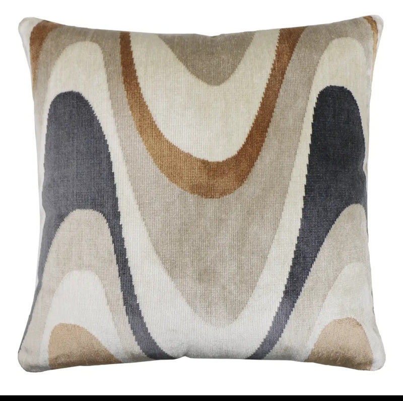 Harlow Velvet Pillow — Umber